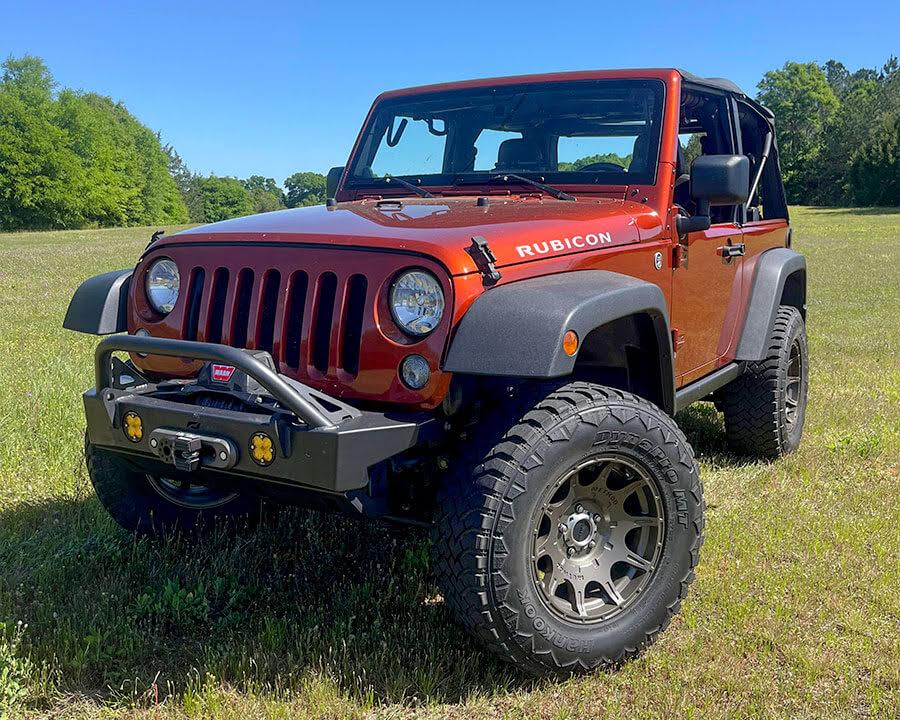 Crusher Series HD Front Bumper w/Tube Bull Bar for Jeep JK/JKU