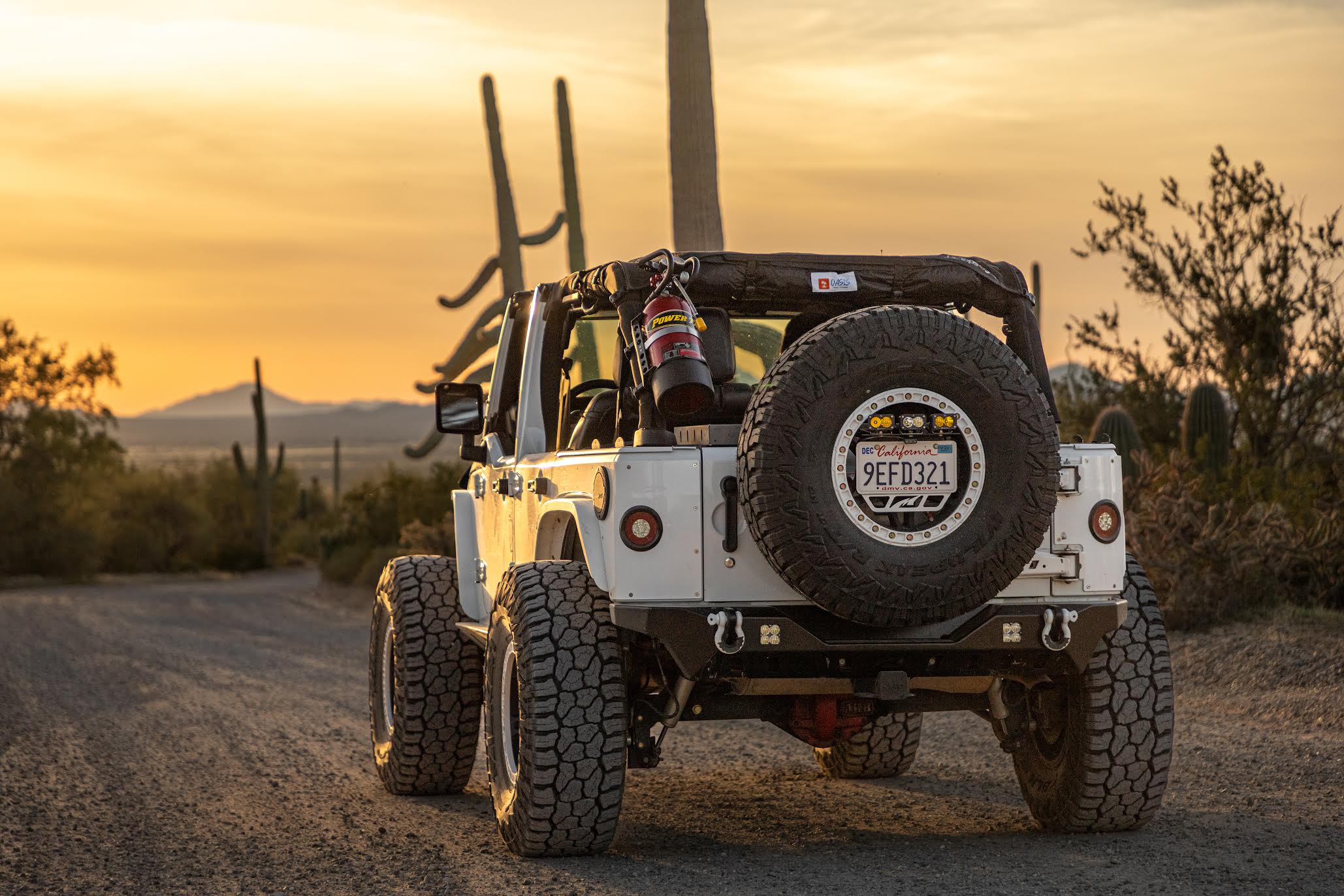 Crusher Series Rear Bumper w/ Light Mounts for Jeep JK / JKU