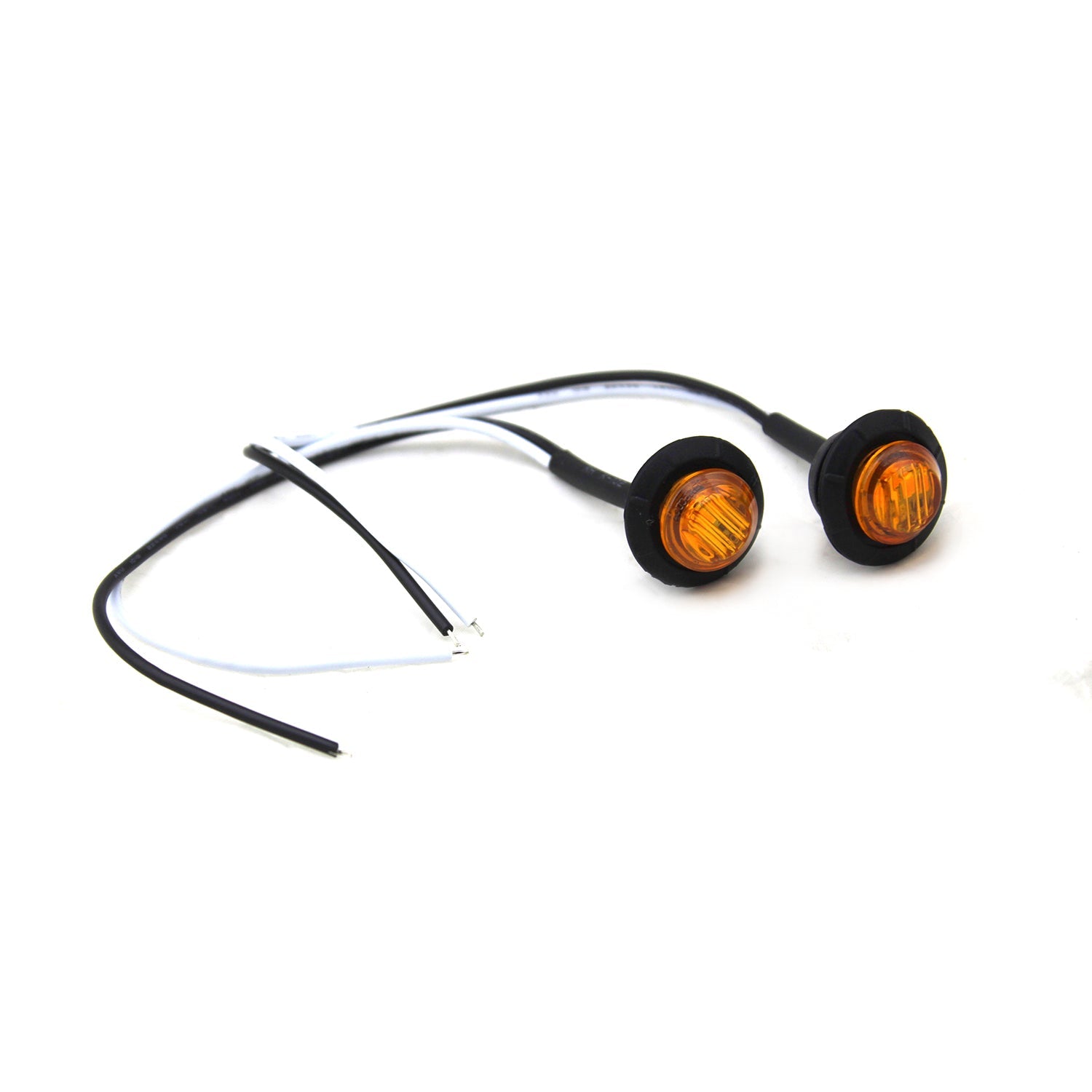 3/4” Amber Lens LED Fender/Side Marker Light (2 pack)