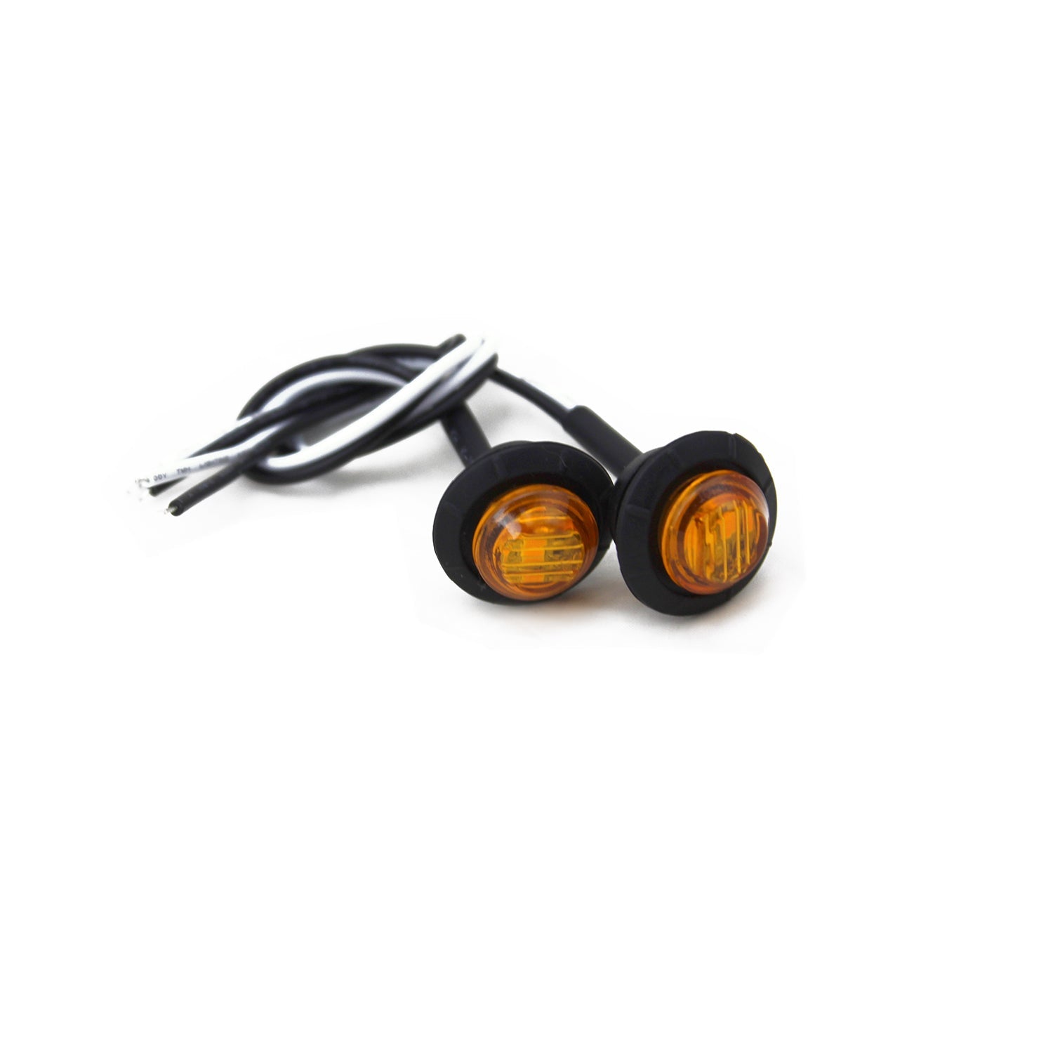 3/4” Amber Lens LED Fender/Side Marker Light (2 pack)