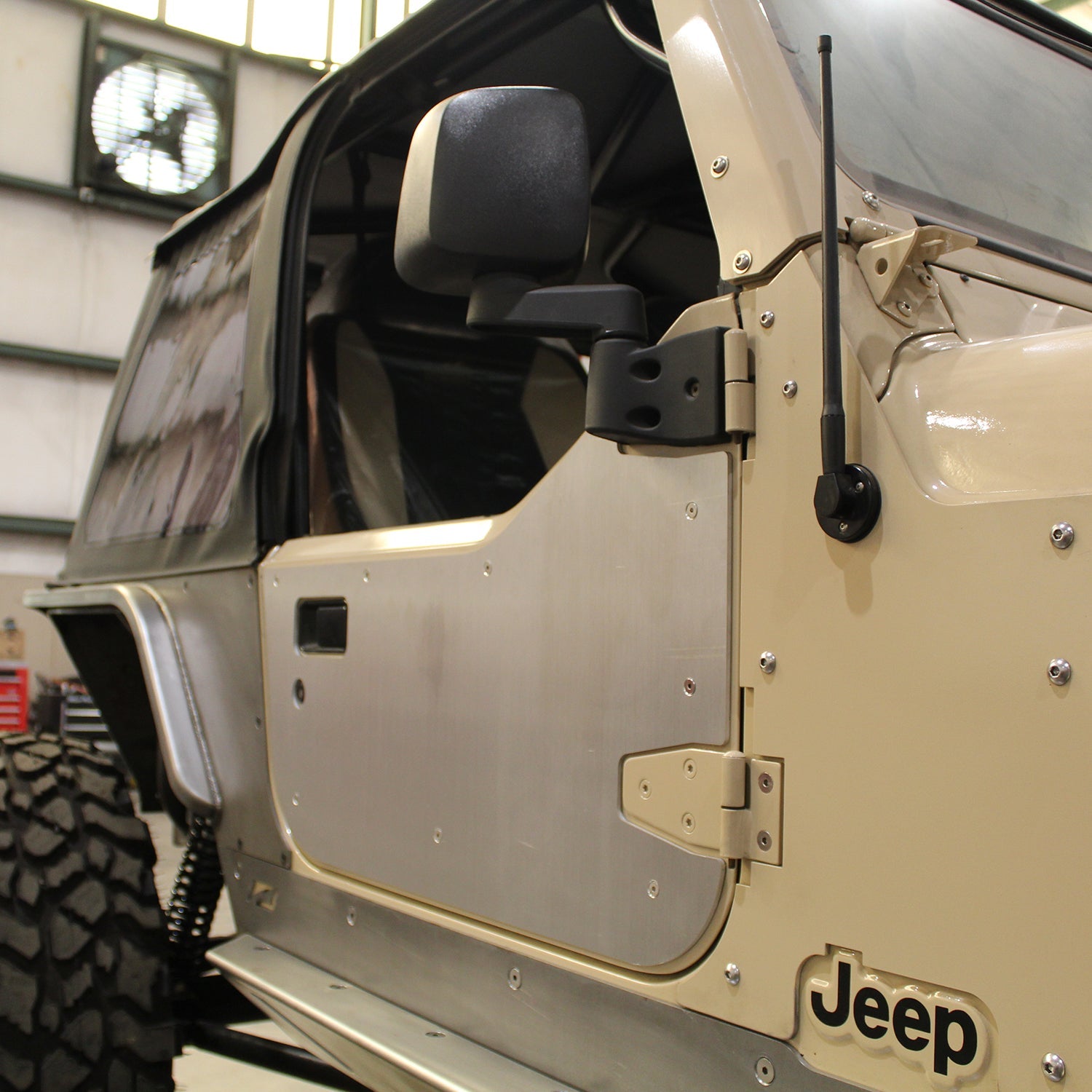 Aluminum Half Door Armor for Jeep TJ/LJ/YJ