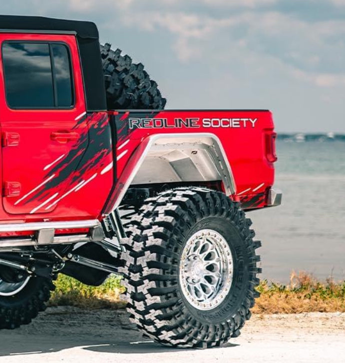 Rear Aluminum Inner Fenders for Jeep JT Gladiator