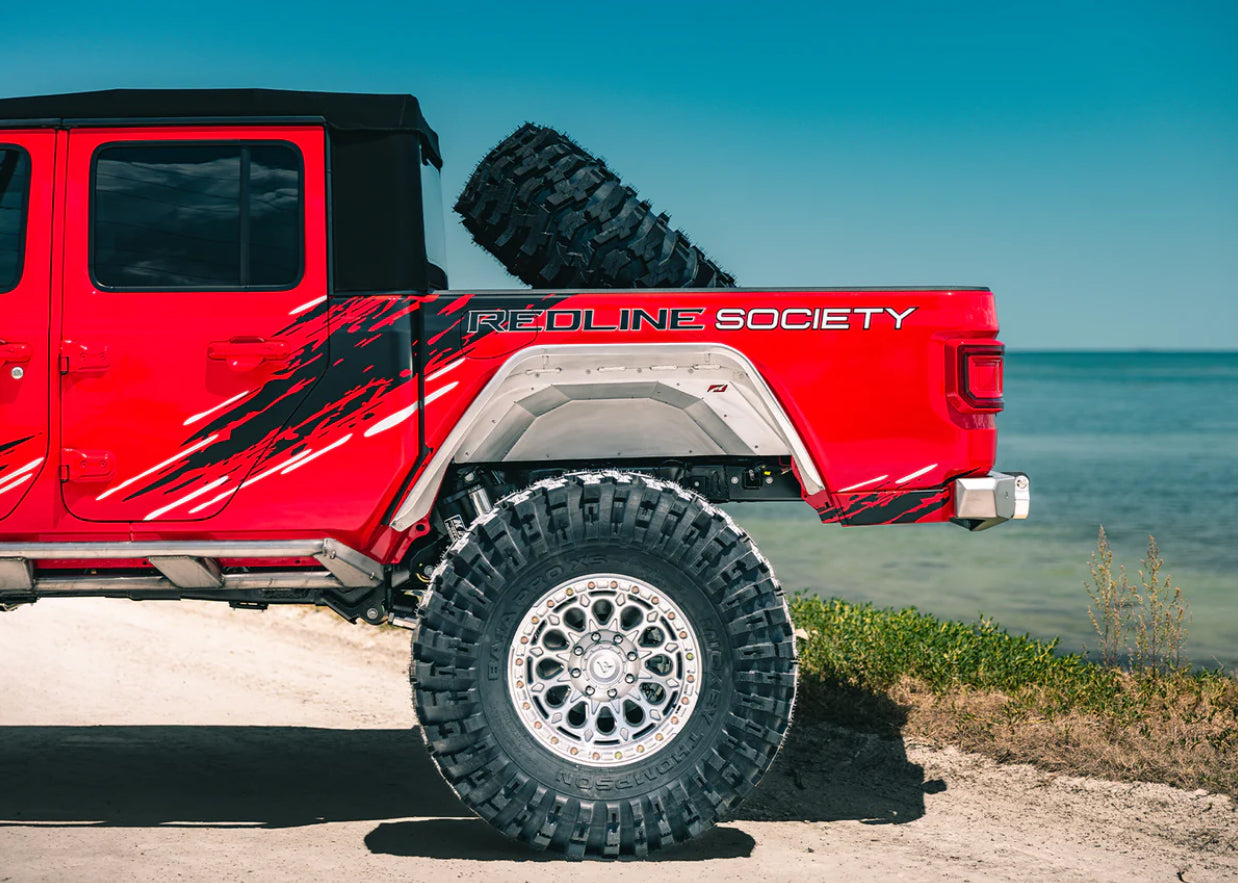 Rear Aluminum Inner Fenders for Jeep JT Gladiator