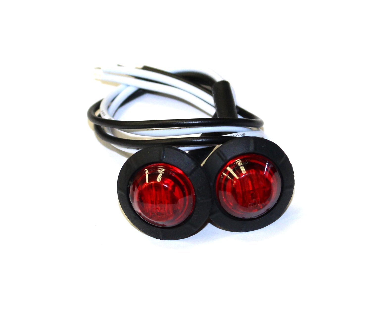 3/4” Red Lens LED Fender/Side Marker Light (2 pack)