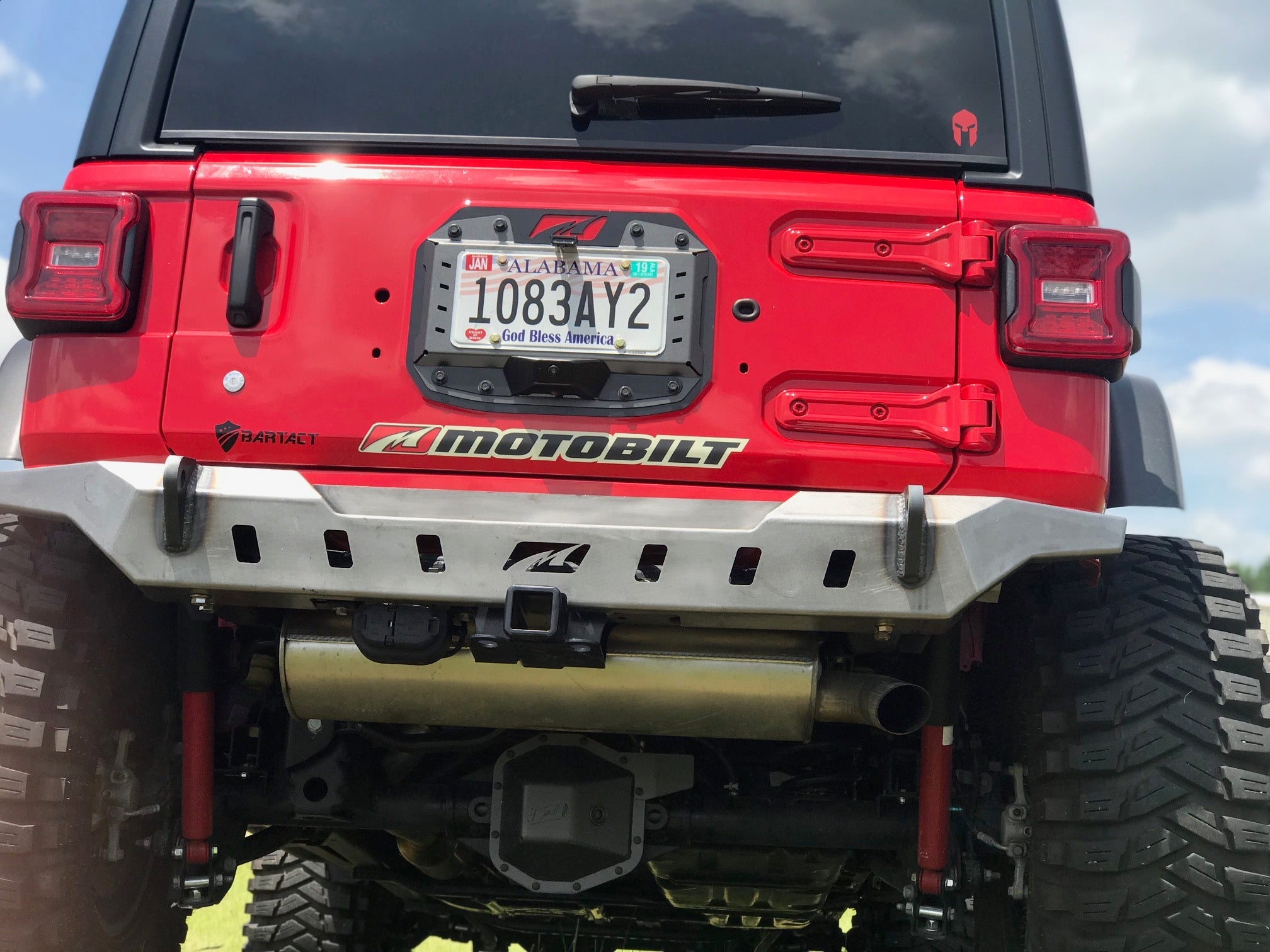 Crusher Rear Bumper w/ Spare Cutout for Jeep JL