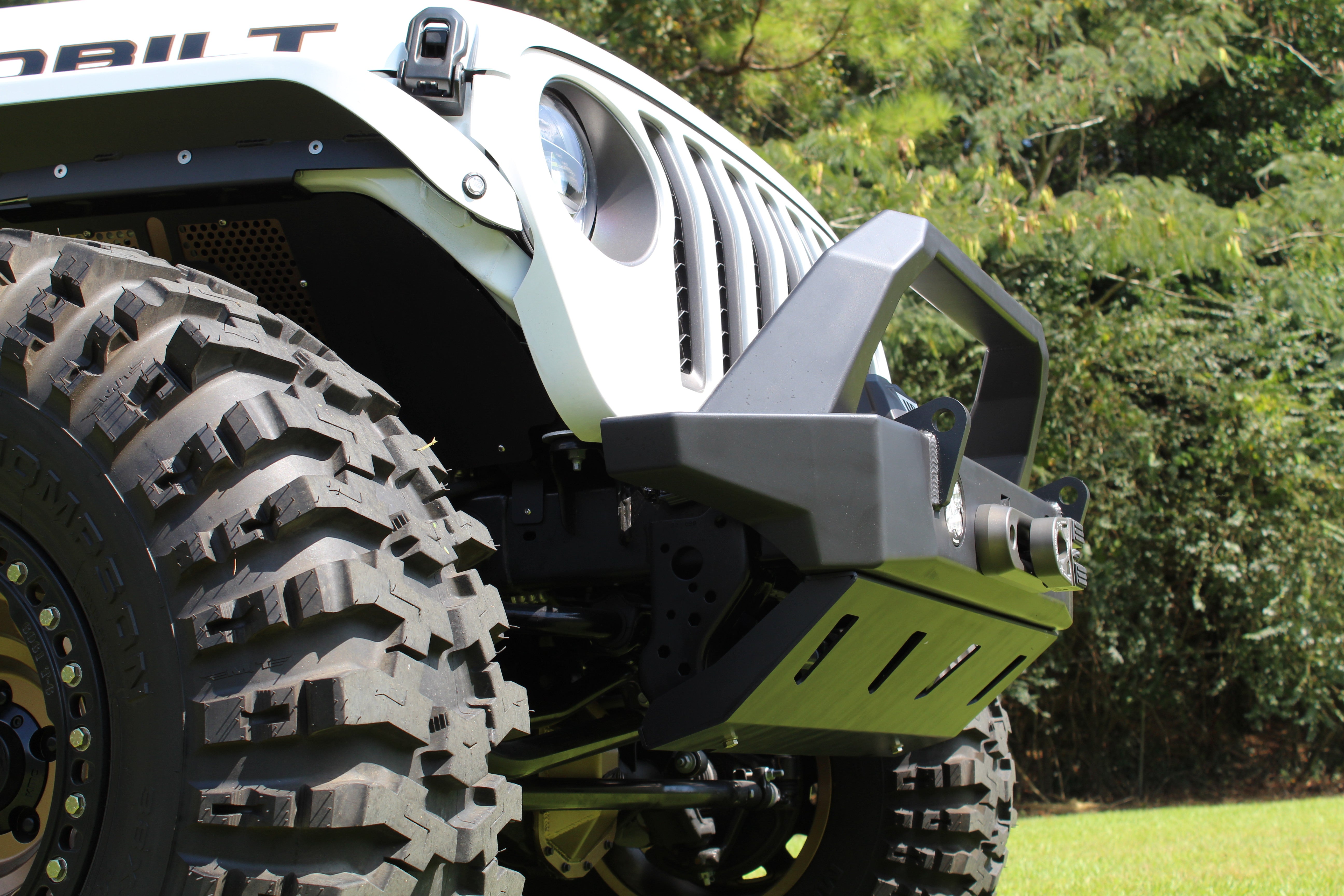 Skid Plate for Crusher HD Front Bumper for Jeep JL JT