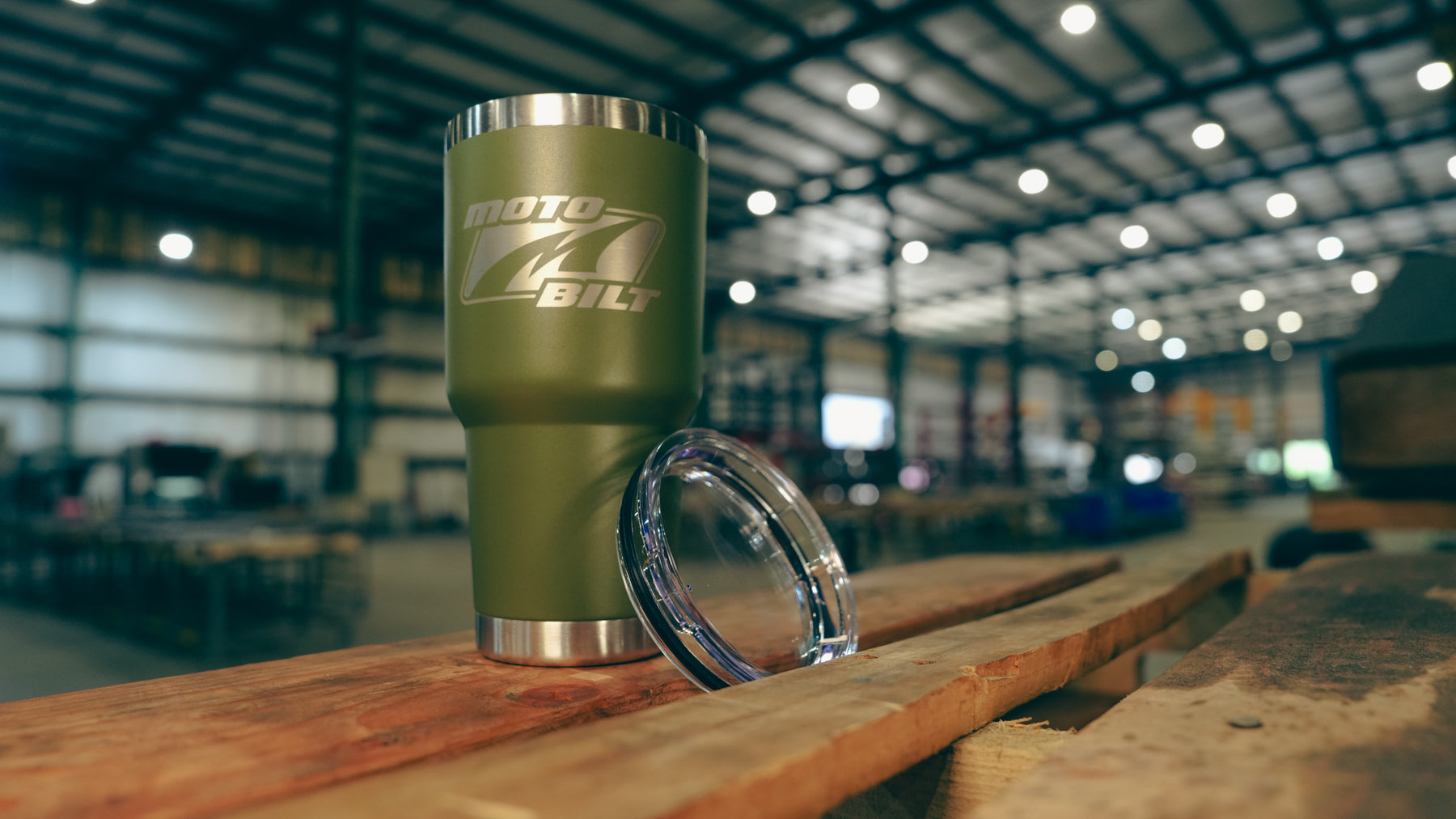 Motobilt Logo 30oz Tumbler Green