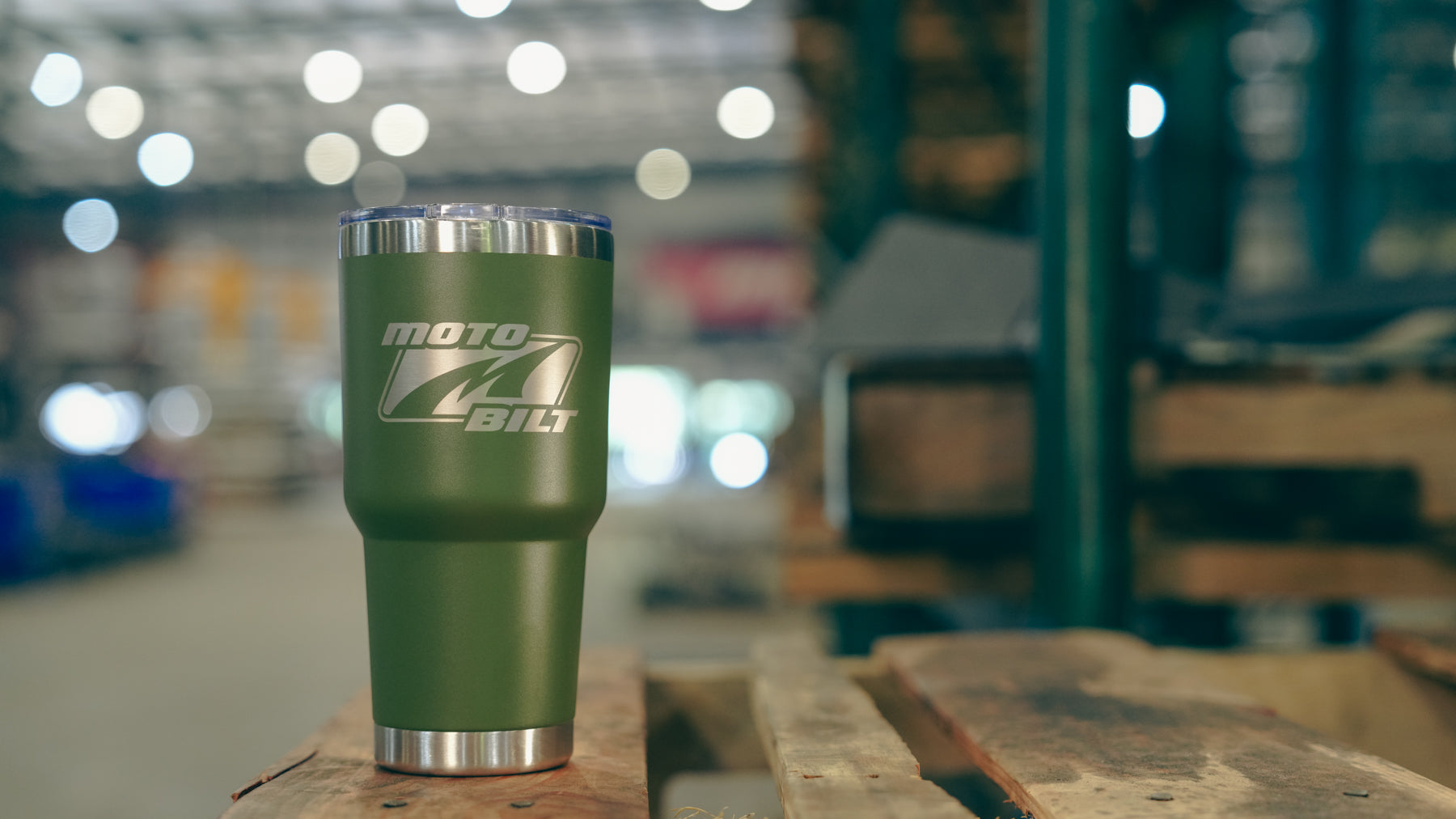 Motobilt Logo 30oz Tumbler Green