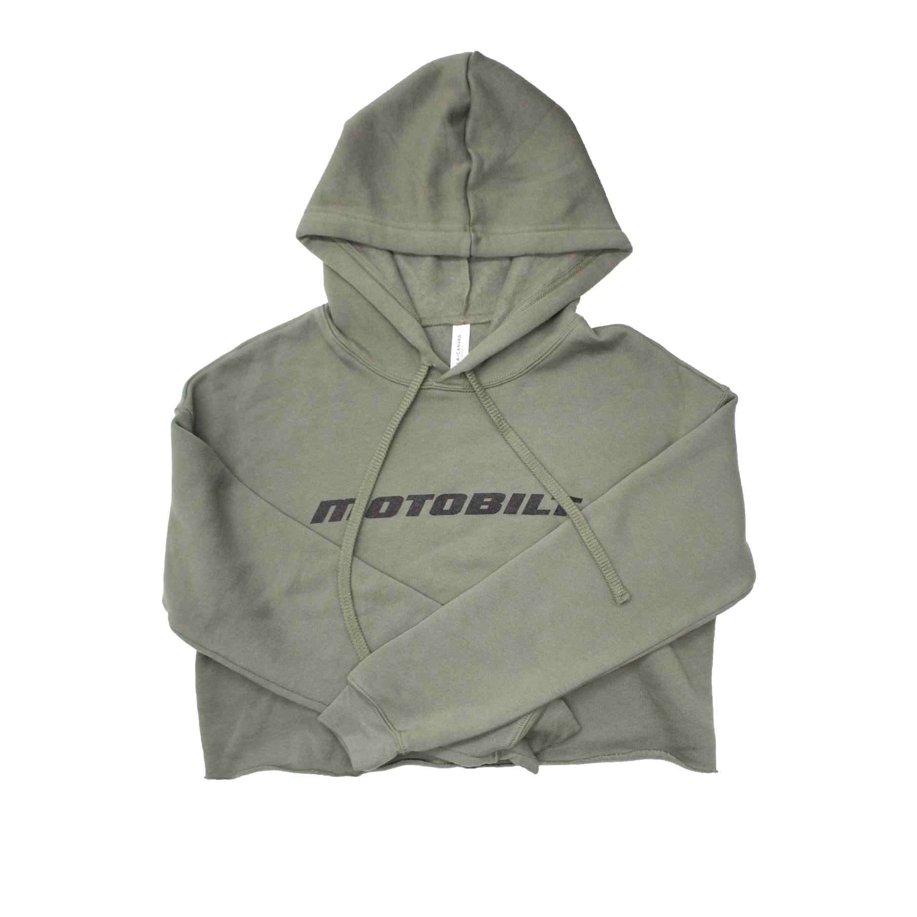 Motobilt Green Women's Crop Hoodie