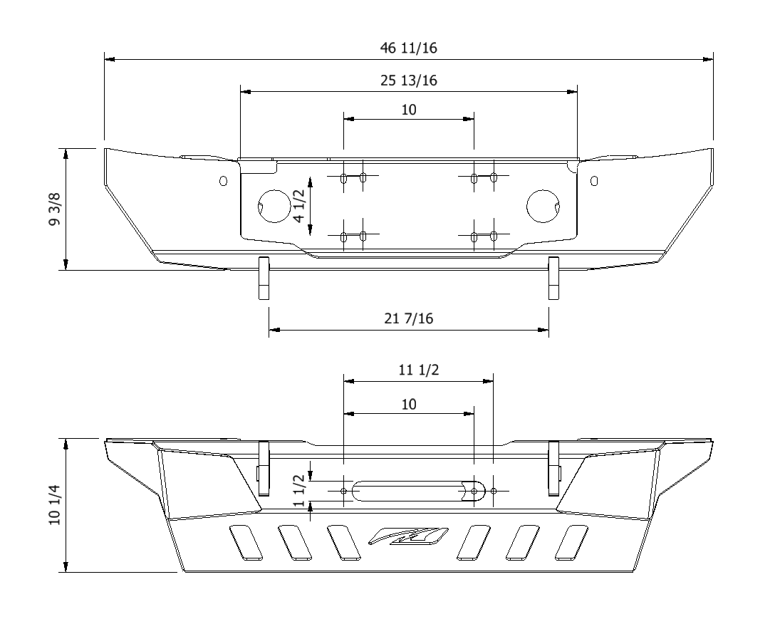 Crusher Series Front Bumper for Jeep JK / JKU