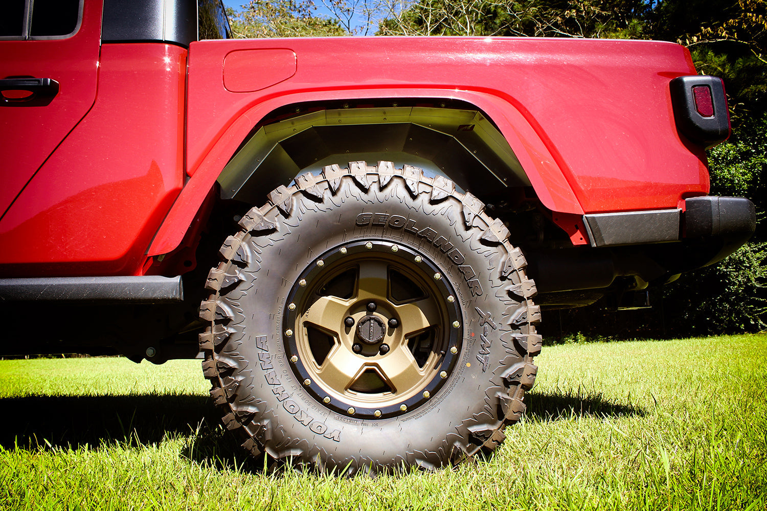 Rear Aluminum Inner Fenders for Jeep JT Gladiator