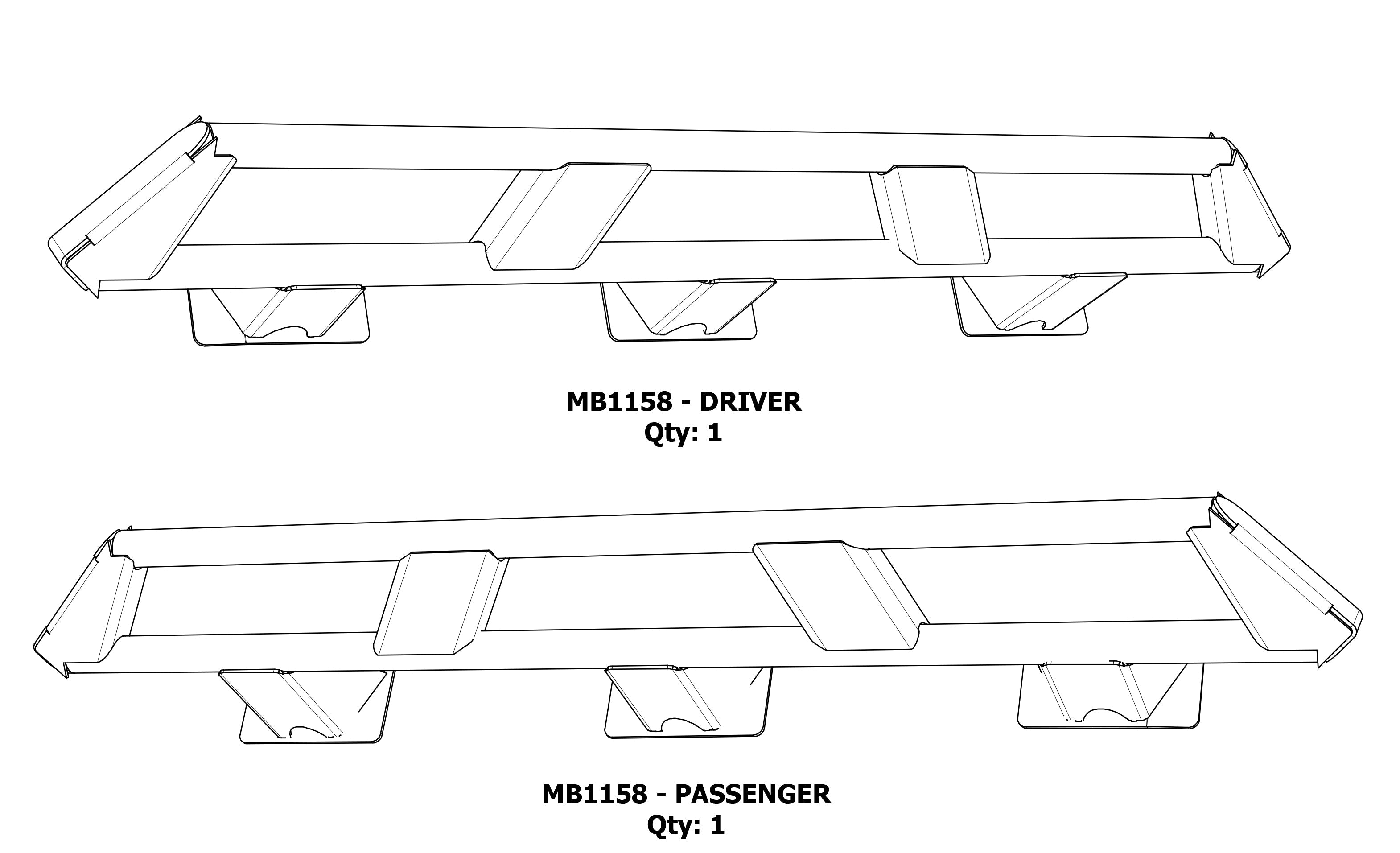 Frame Mounted Rocker Guards for Jeep JL 4 Door