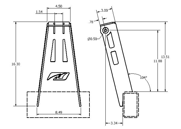 Coil Over Shock Towers Notched Pair UNIVERSAL