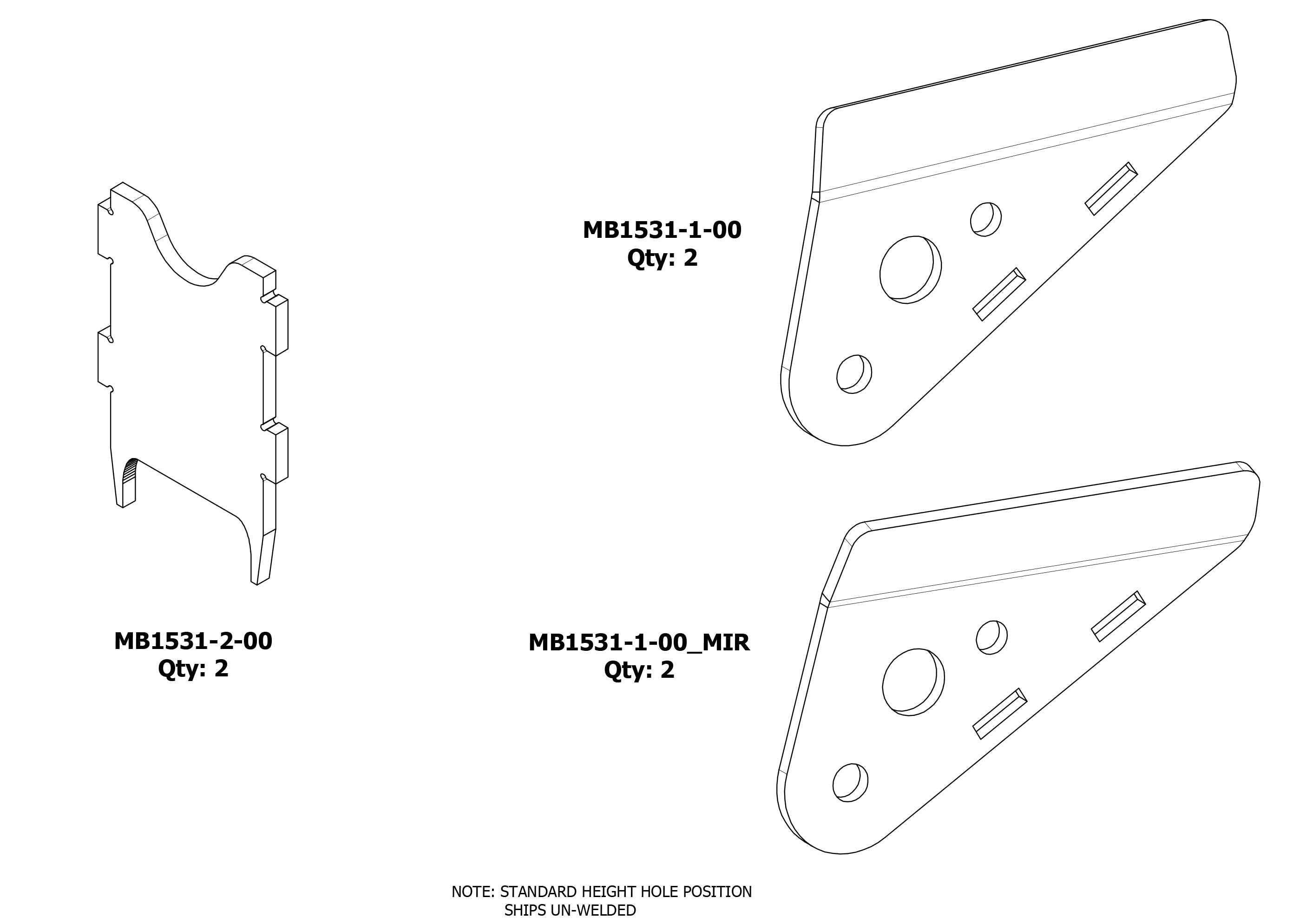 Rear Replacement Spring Hangers for Jeep YJ