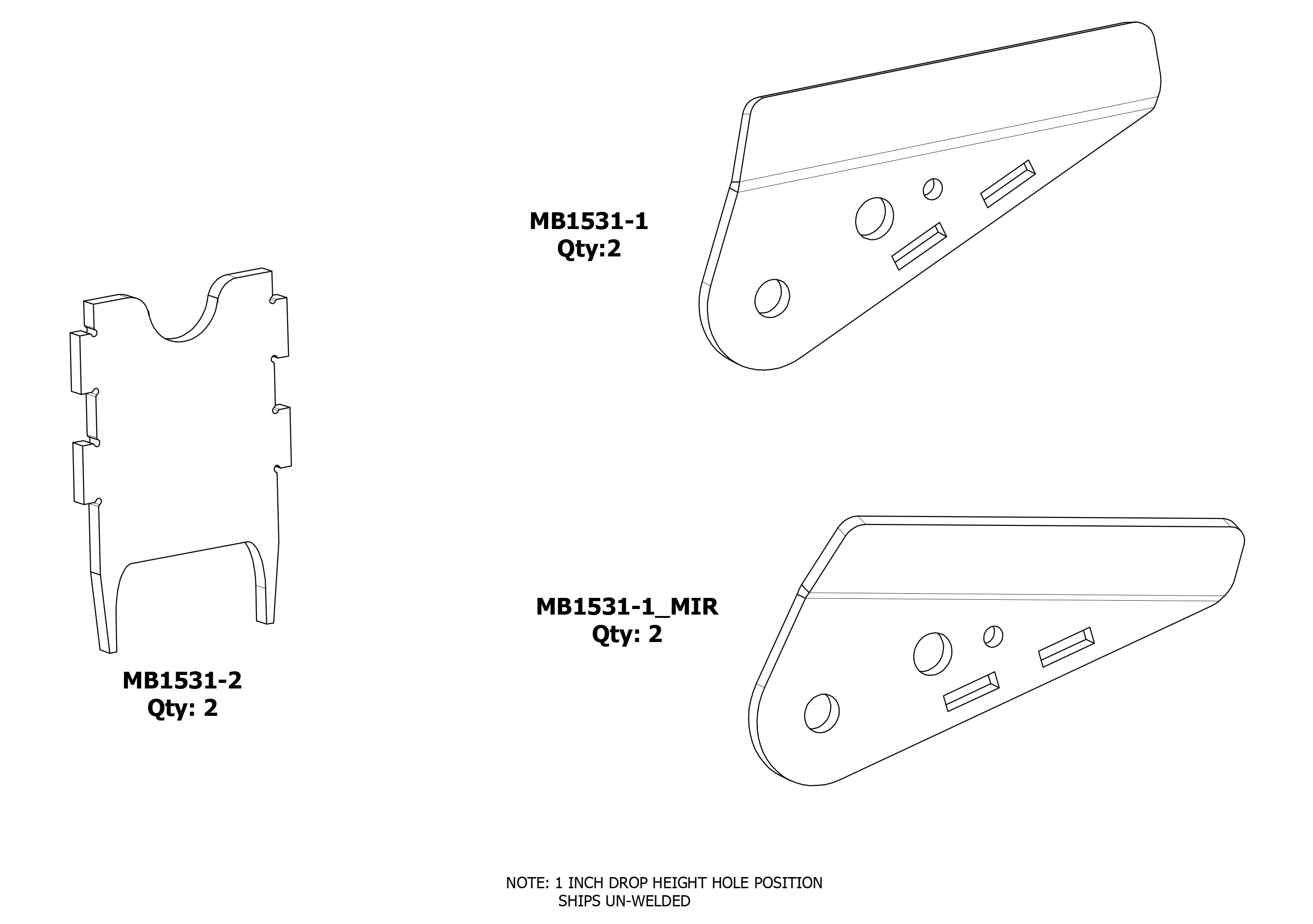 Rear Replacement Spring Hangers for Jeep YJ