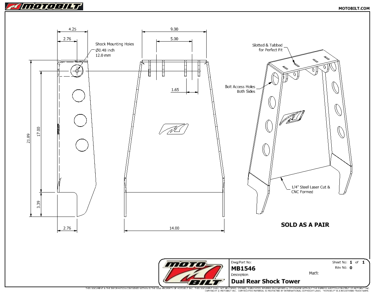 Dual Rear Coilover Bypass Shock Towers