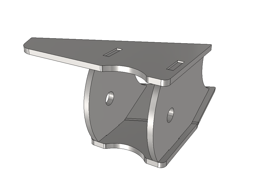 4" Tube Triangulated Lower Link Mount for Rear Axle