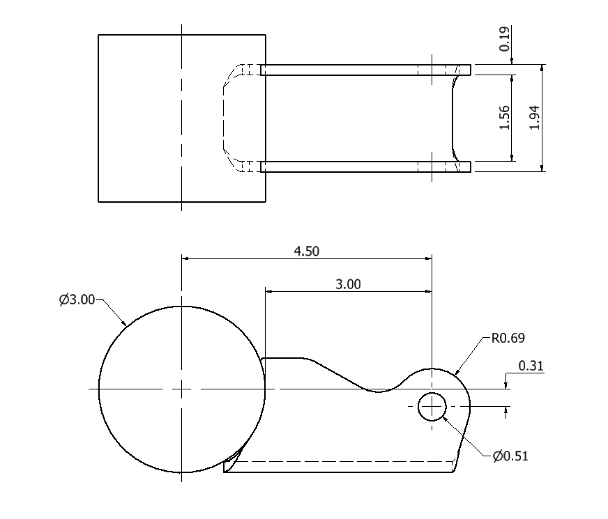 Universal Formed Shock Brackets for Axle Tube