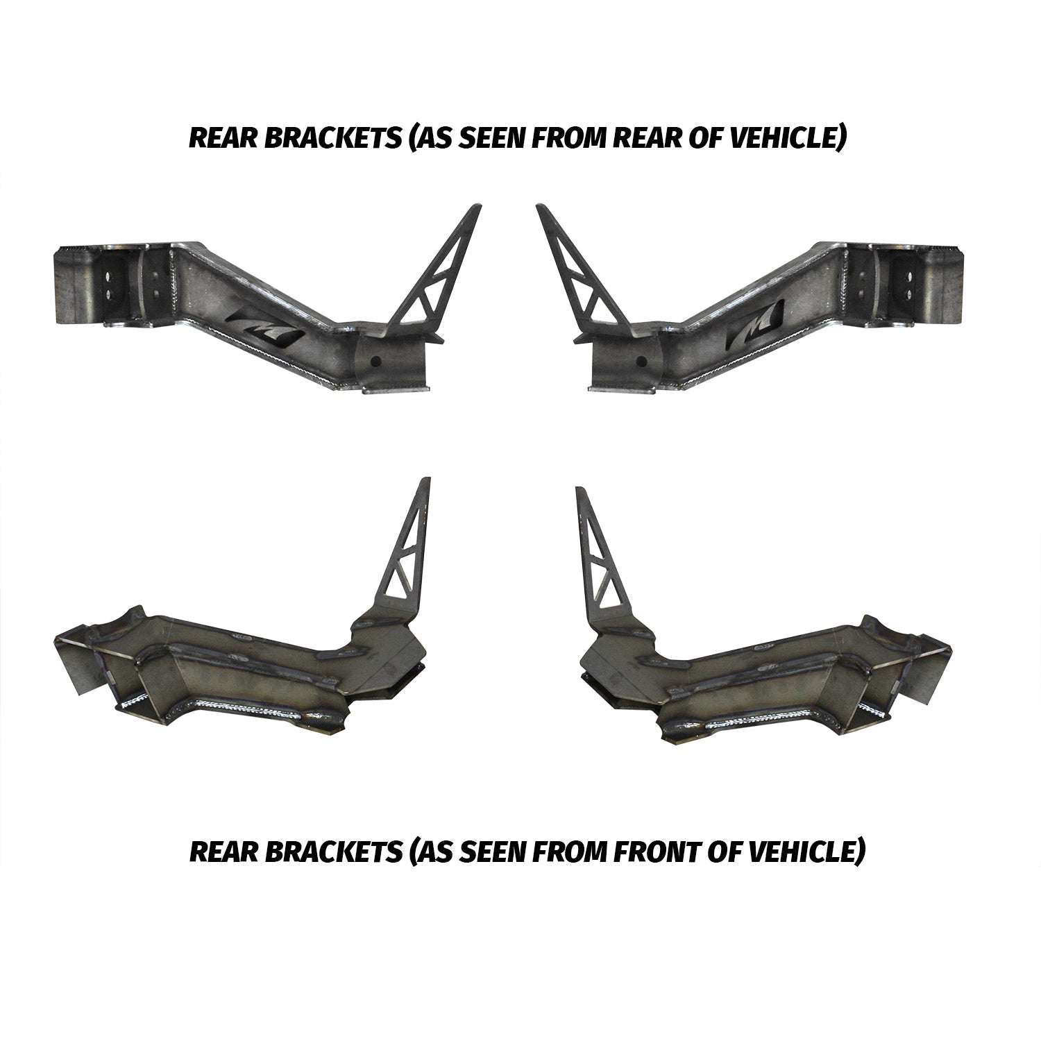 4 link Rear Suspension Brackets w/Rear Crossmember for Jeep JKU