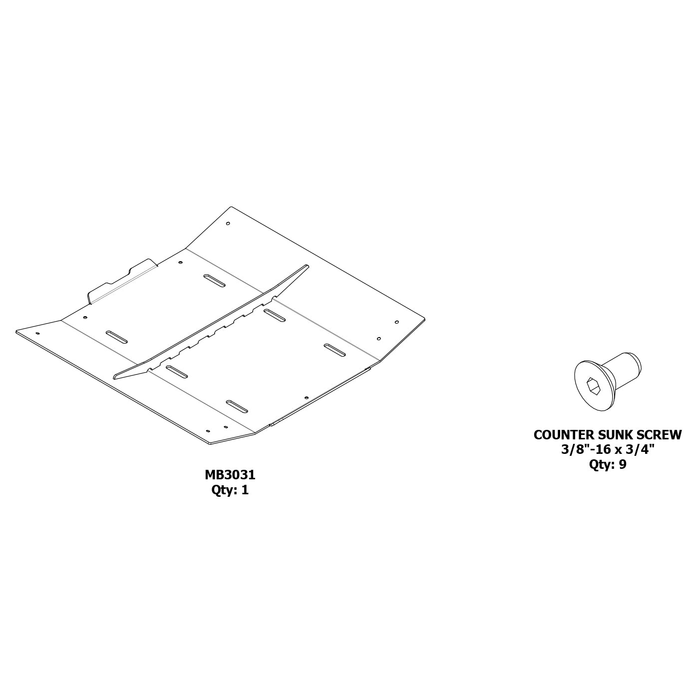 Skid Plate for JEEP JKU