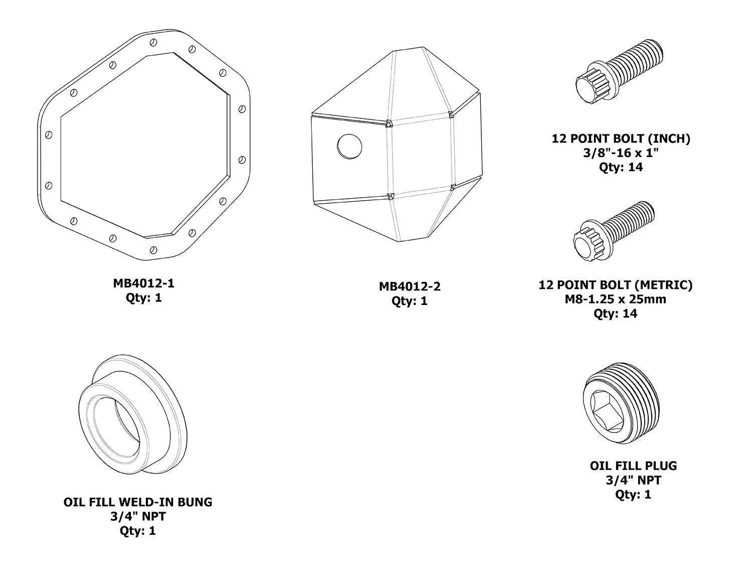 DIY 14 Bolt DIFF Cover