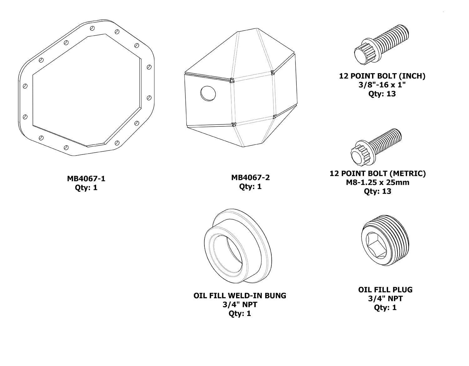 DIY 13 Bolt DIFF Cover