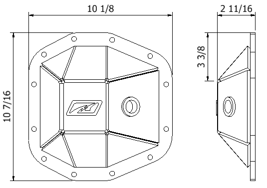 Rubicon Rear Diff Cover M220 for Jeep JL & JT