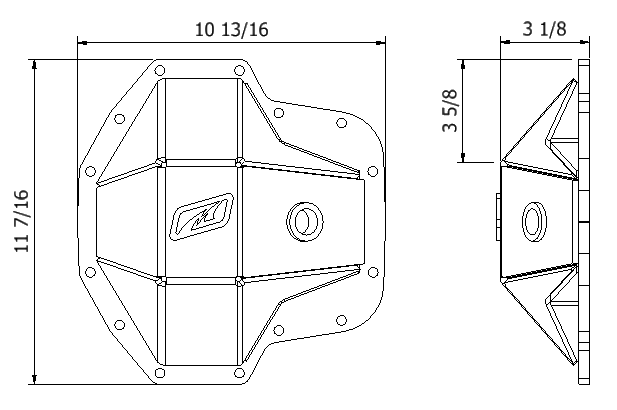 Ultimate Dana 60 Front Diff Cover