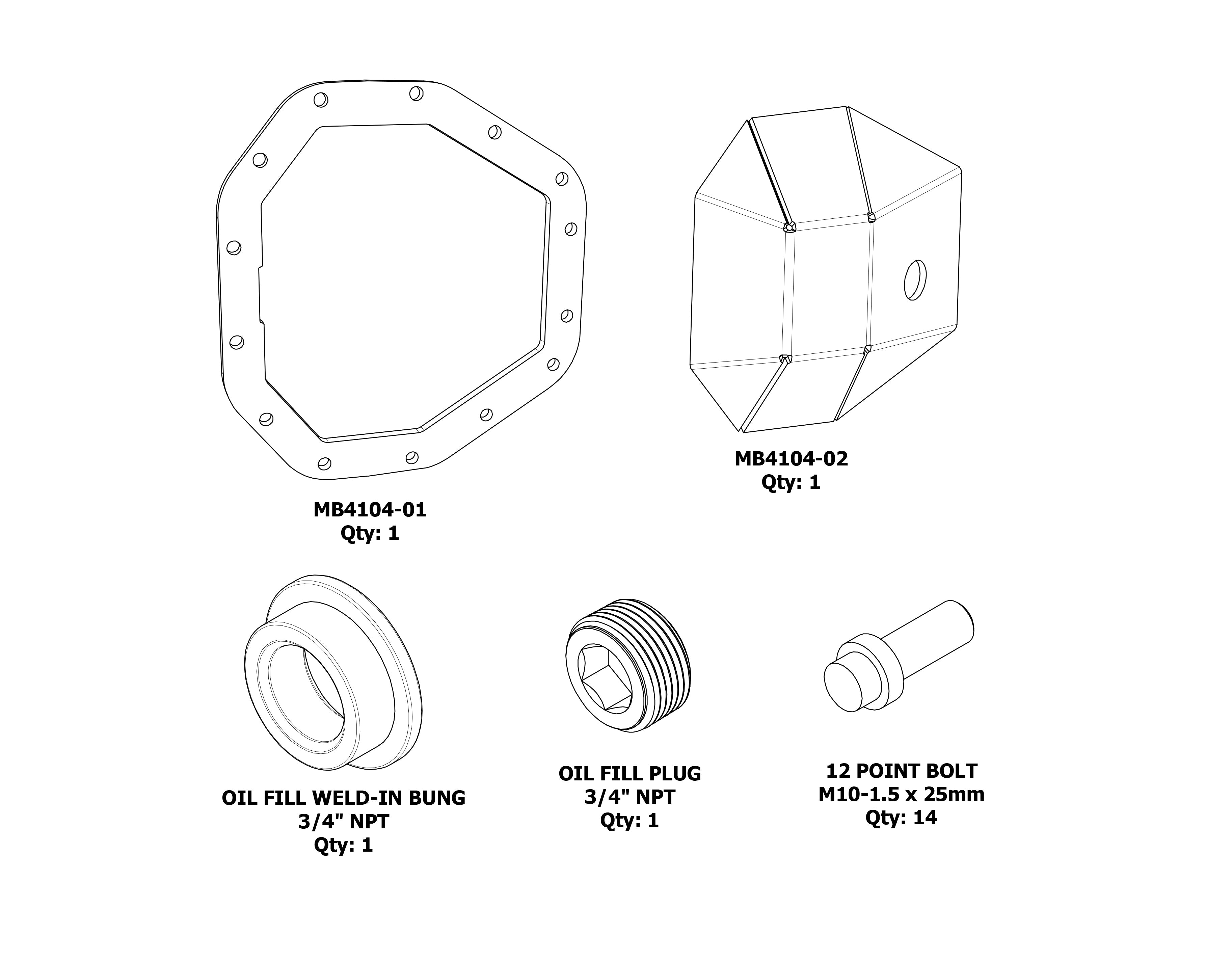 DIY Heavy Diff Cover for M275 Ford SD 14 Bolt Axle