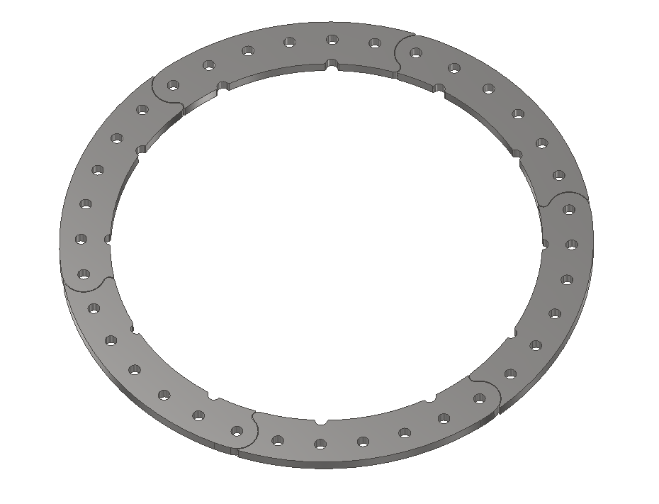 Centering Plate and Anti-Coning Rings for 17" DIY Beadlocks