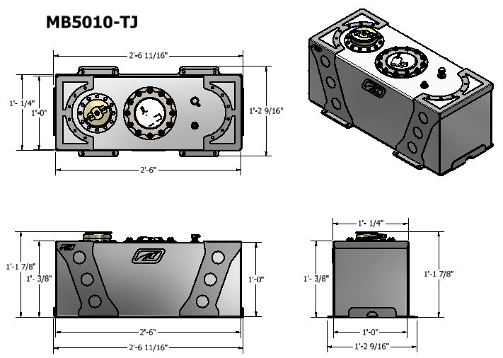 19 Gallon Fuel Cell for Jeep TJ / LJ