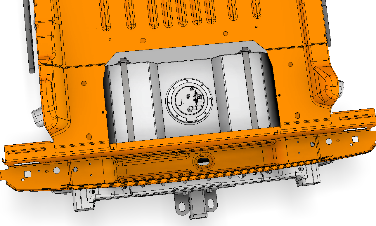 Rear Mount Fuel Cell Access Hatch for Jeep JL