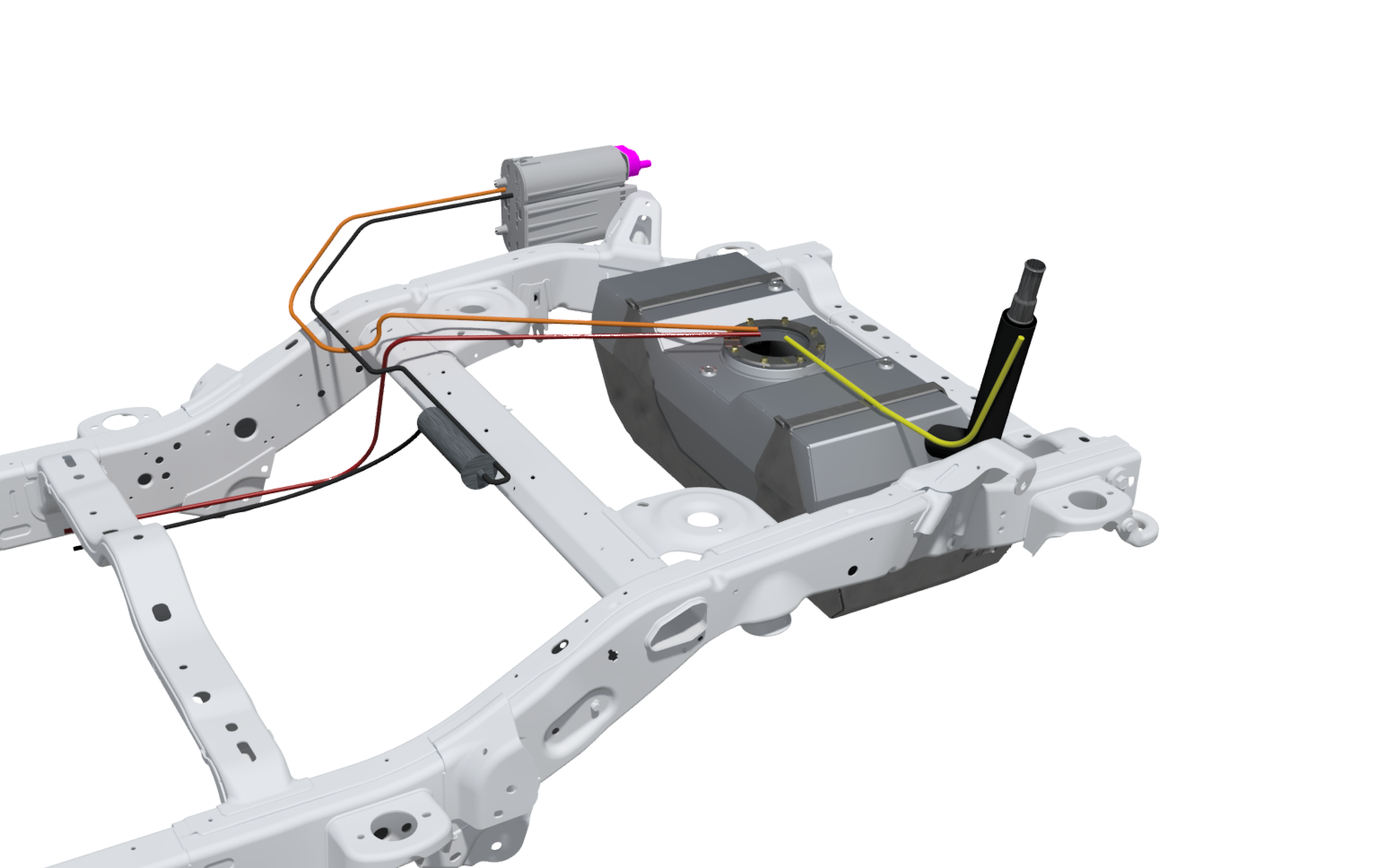 JL EVAP and Fuel Line Modification for Rear Tank