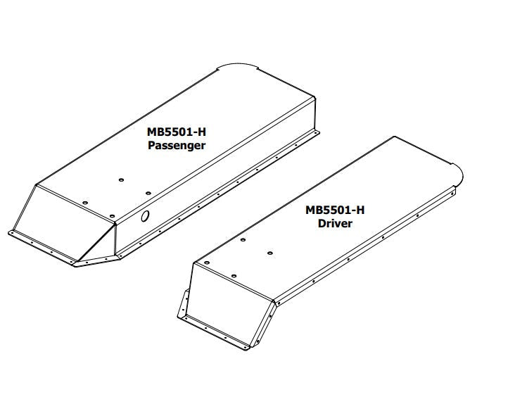 High Clearance Rear Fender Tops for Jeep CJ / YJ