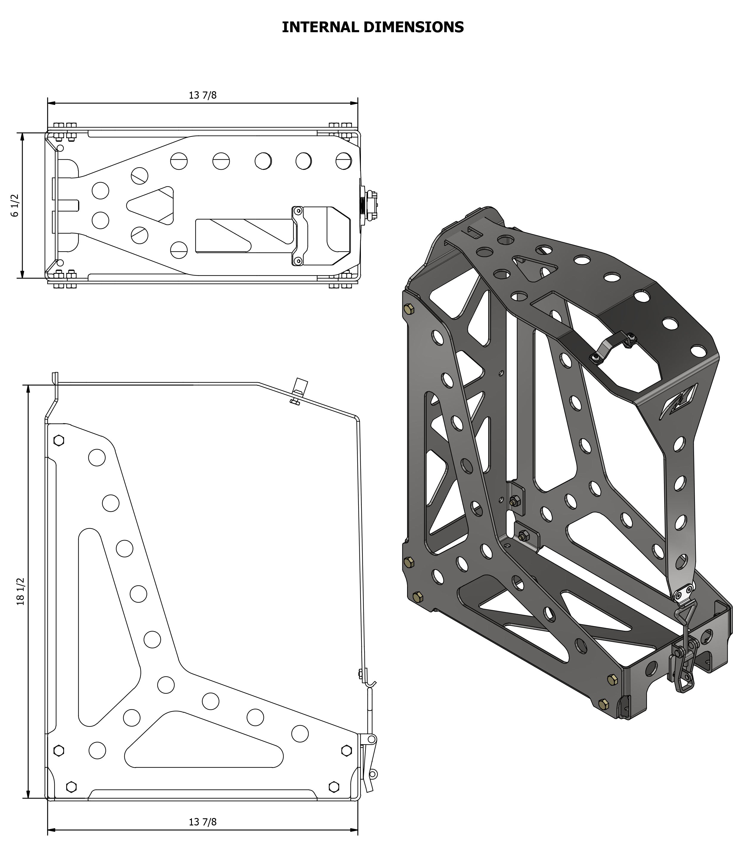 Jerry Can Mount for Wavian and Harbor Freight NATO Gas Cans