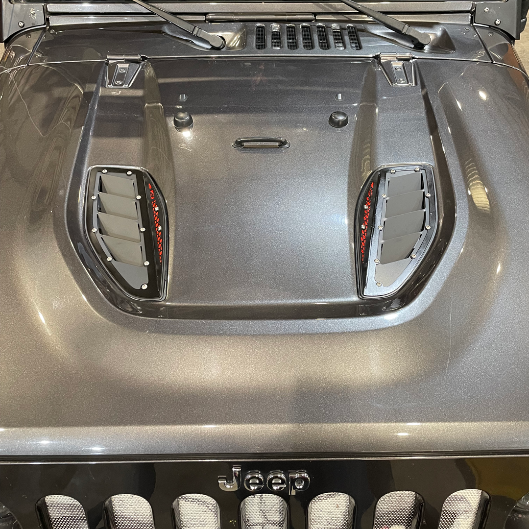 Hood Vent Kit for 10th Anniversary Jeep JK Rubicon