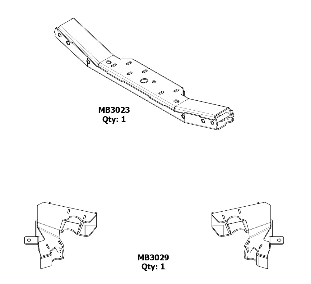 2012-2018 4 link Front Suspension Brackets w/Transmission Crossmember for Jeep JKU