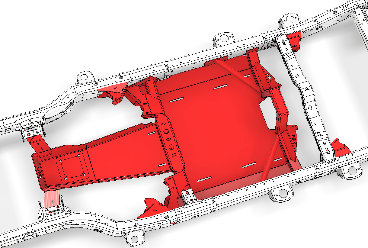 4 Link Suspension Bracket & Skid Kit for Jeep JLU