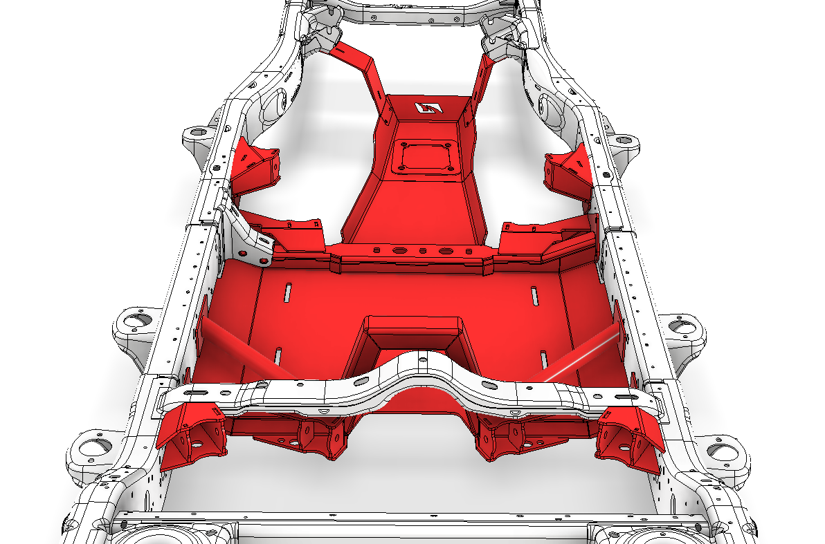 4 Link Suspension Bracket & Skid Kit for Jeep JLU