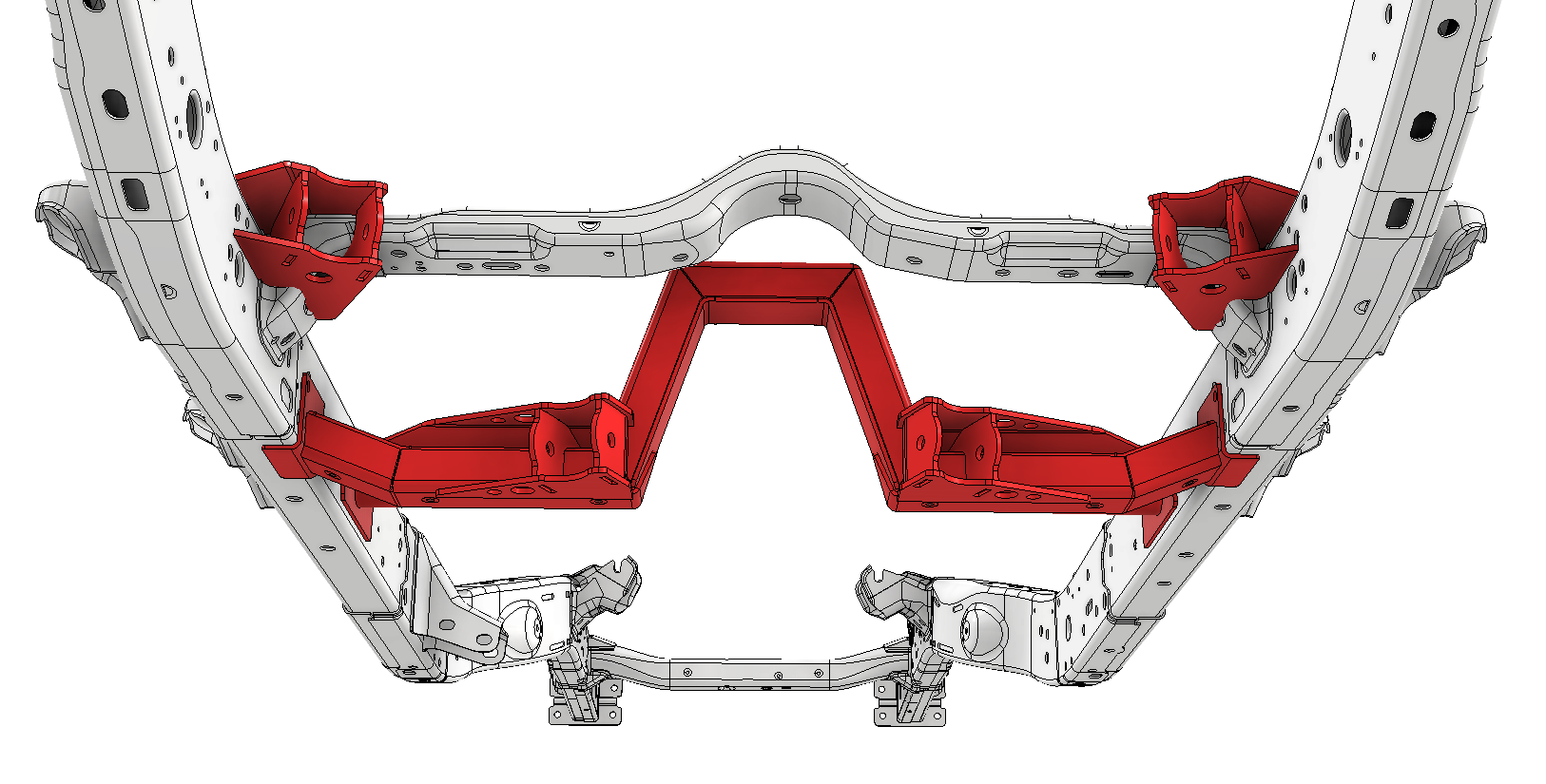 Rear 4 Link Suspension Bracket Kit for Jeep JLU