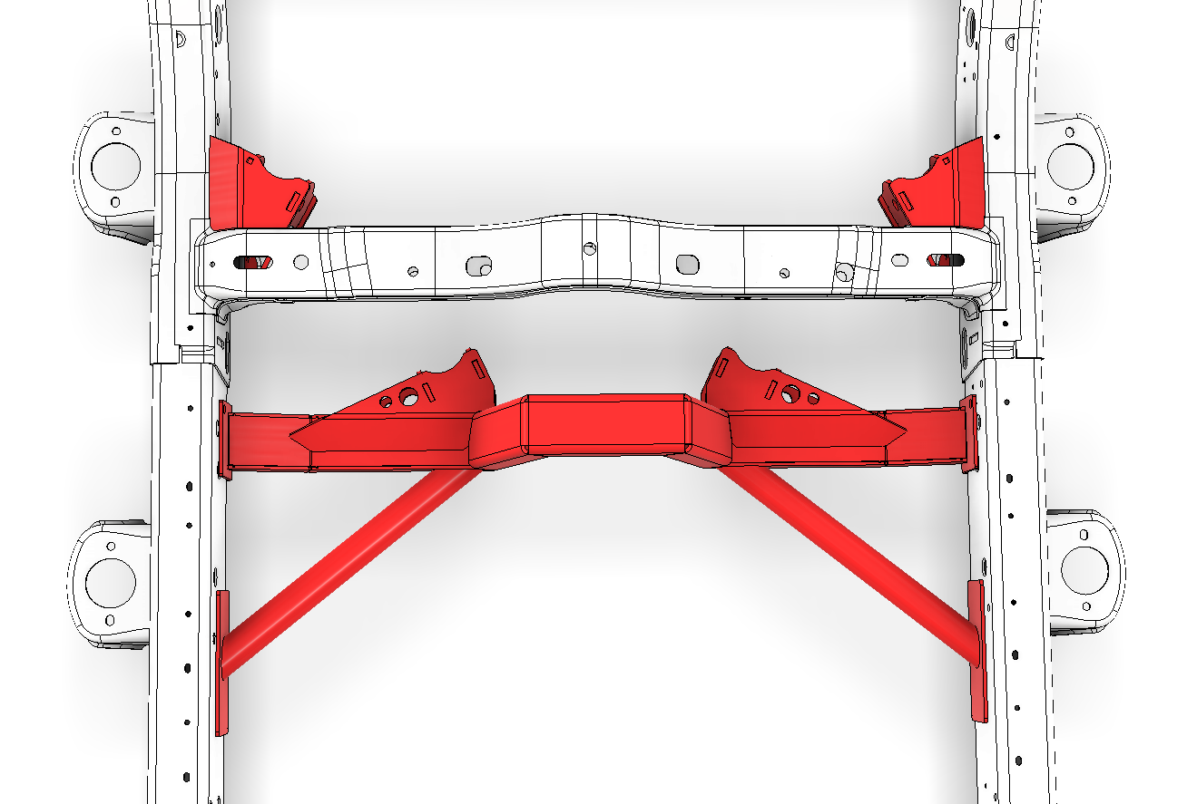 Rear 4 Link Suspension Bracket Kit for Jeep JLU