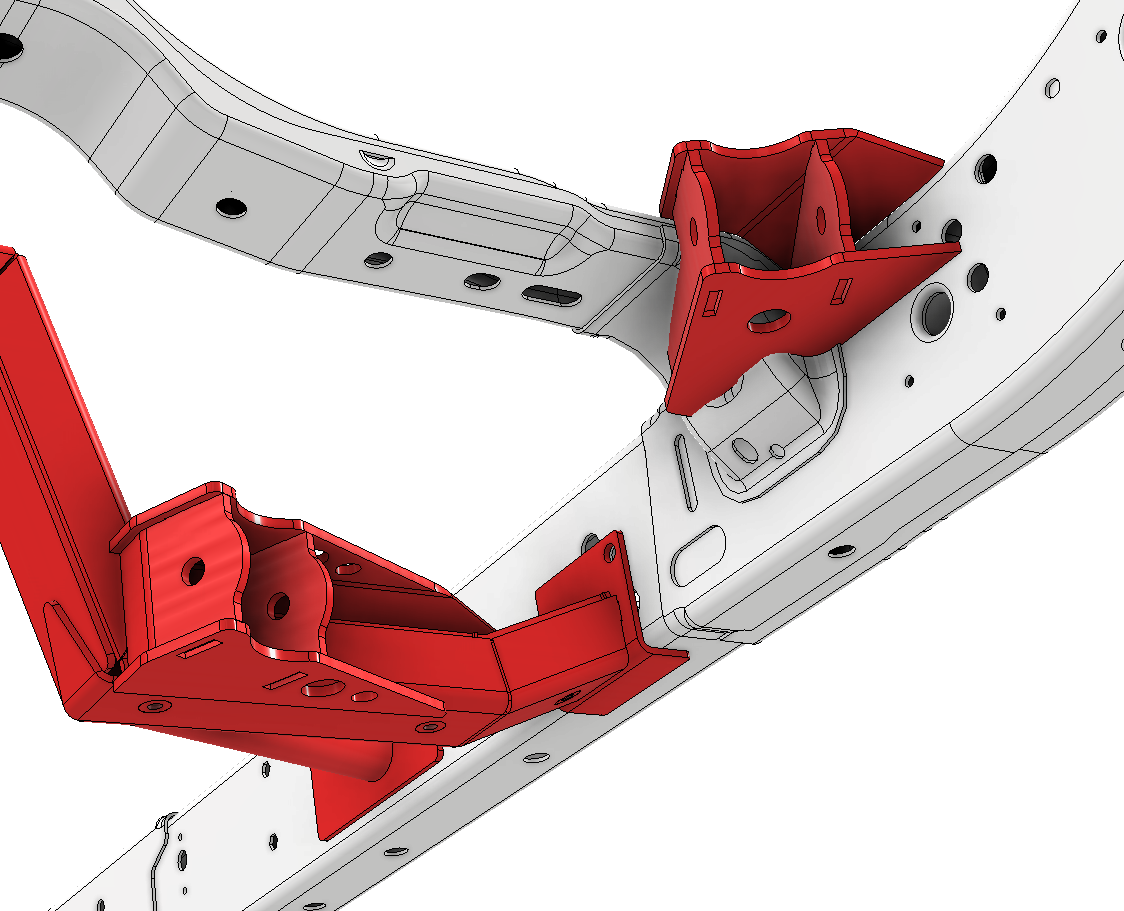 Rear 4 Link Suspension Bracket Kit for Jeep JLU