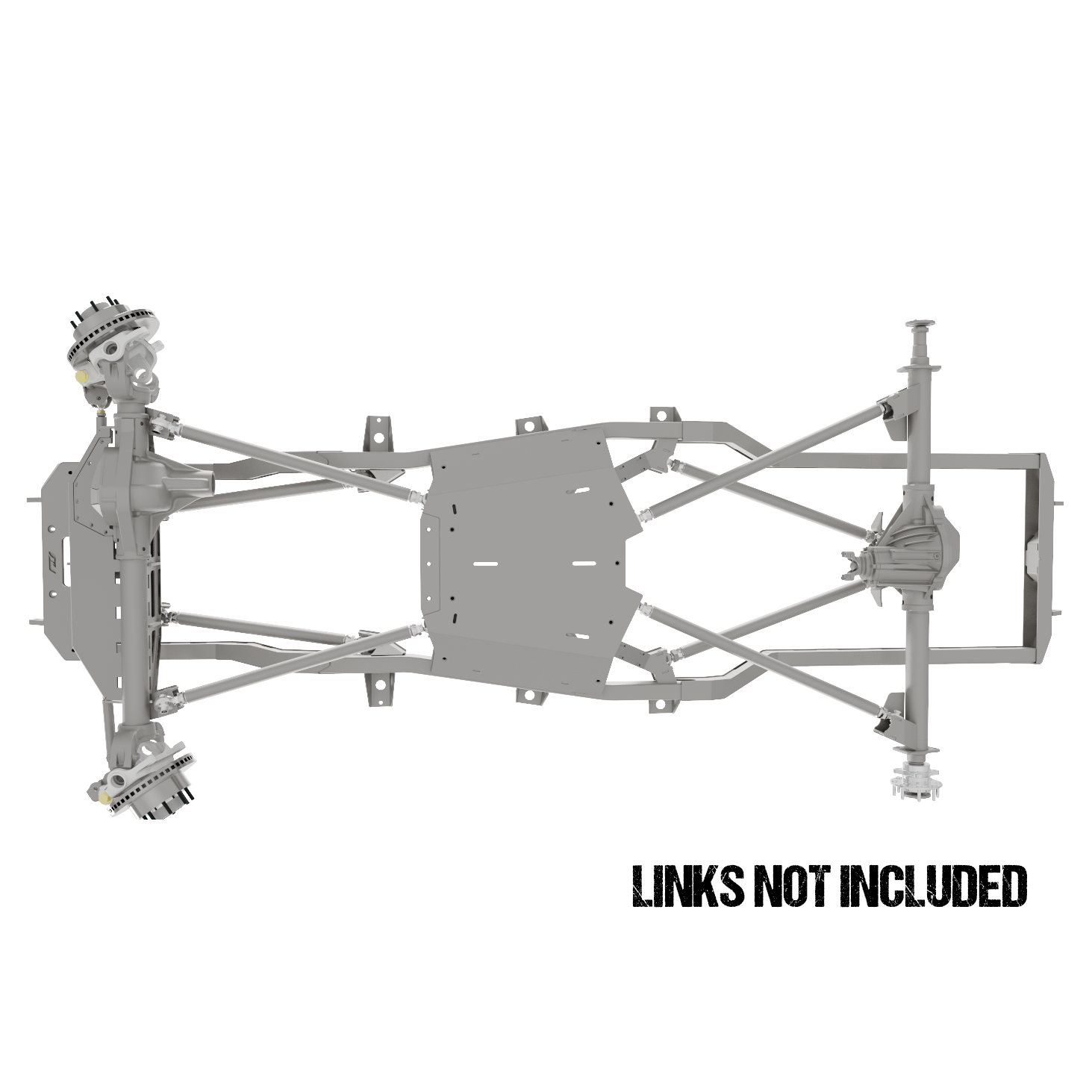 Double Triangulated 4 Link Suspension Mounting System for Jeep YJ/TJ/LJ