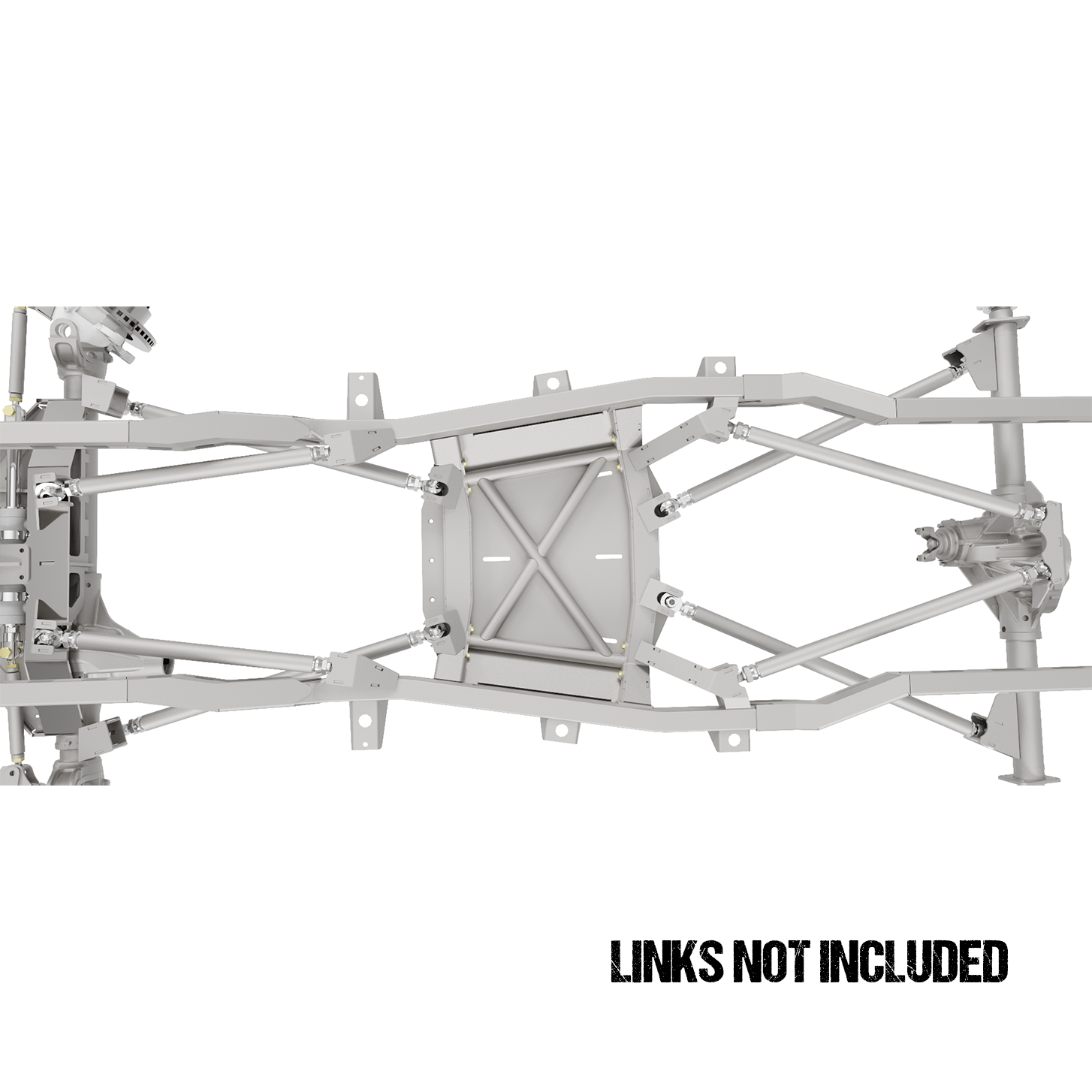 Double Triangulated 4 Link Suspension Mounting System for Jeep YJ/TJ/LJ