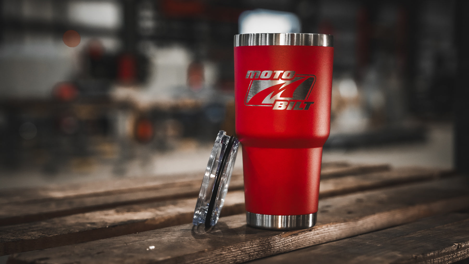 Motobilt Logo 30oz Tumbler Red