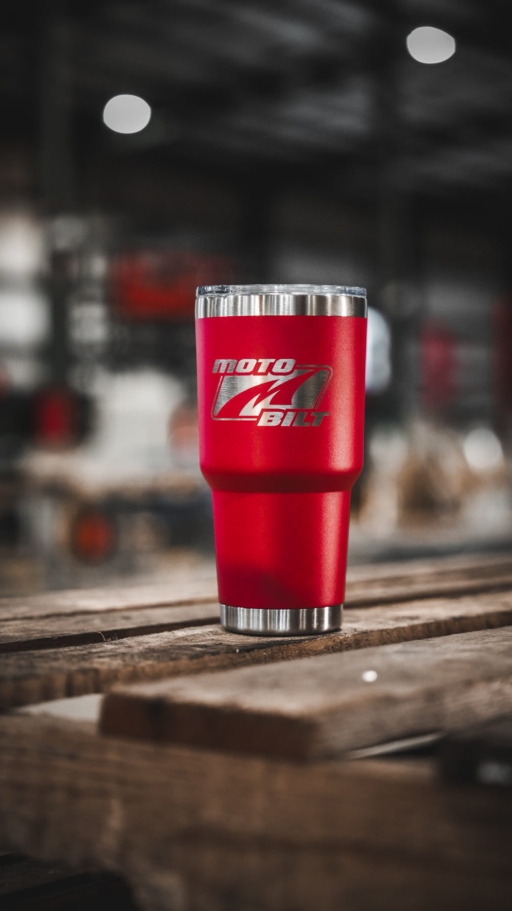 Motobilt Logo 30oz Tumbler Red