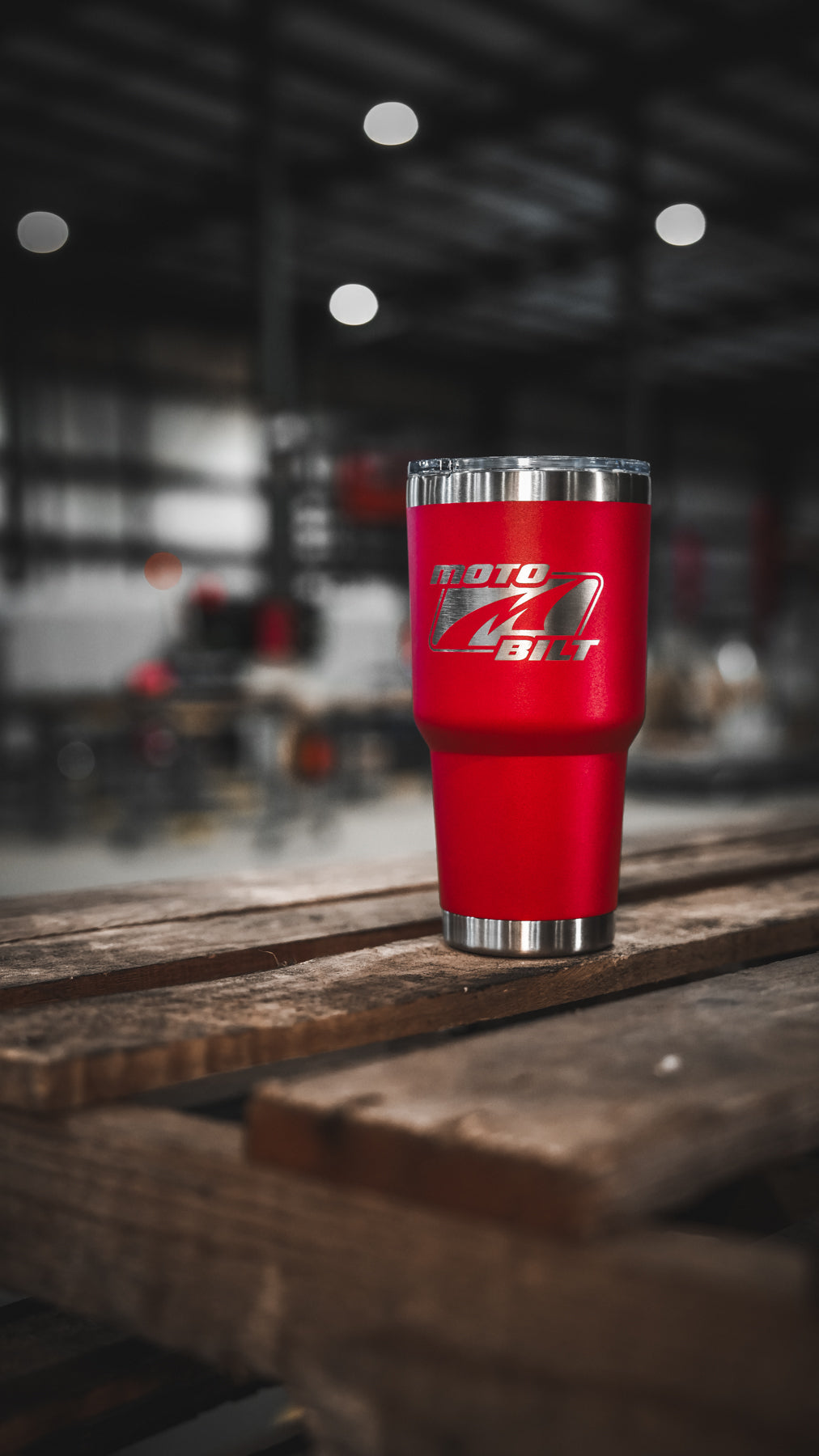 Motobilt Logo 30oz Tumbler Red