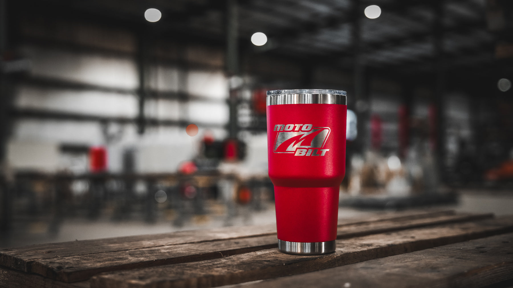 Motobilt Logo 30oz Tumbler Red