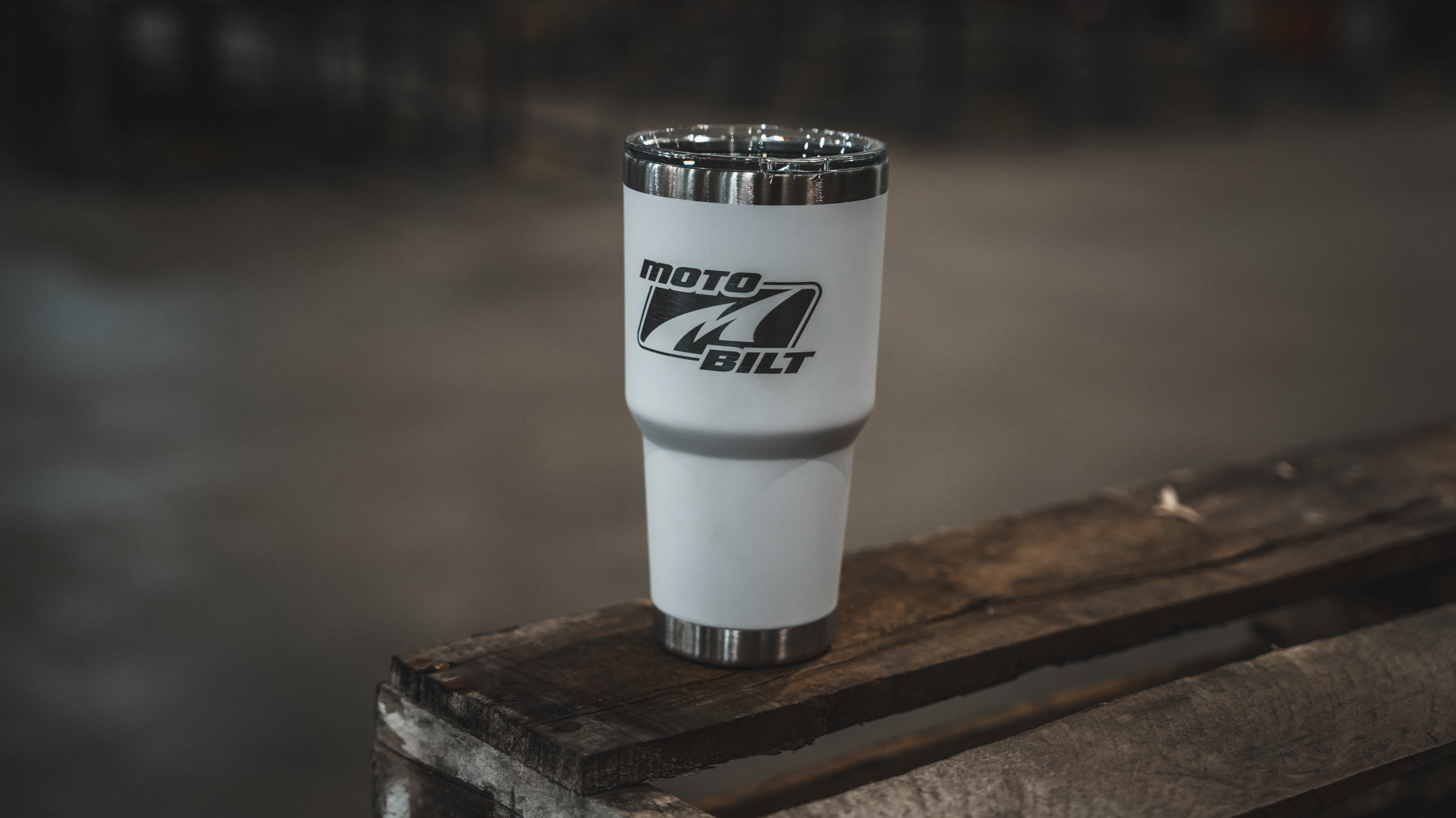 Motobilt Logo 30oz Tumbler White