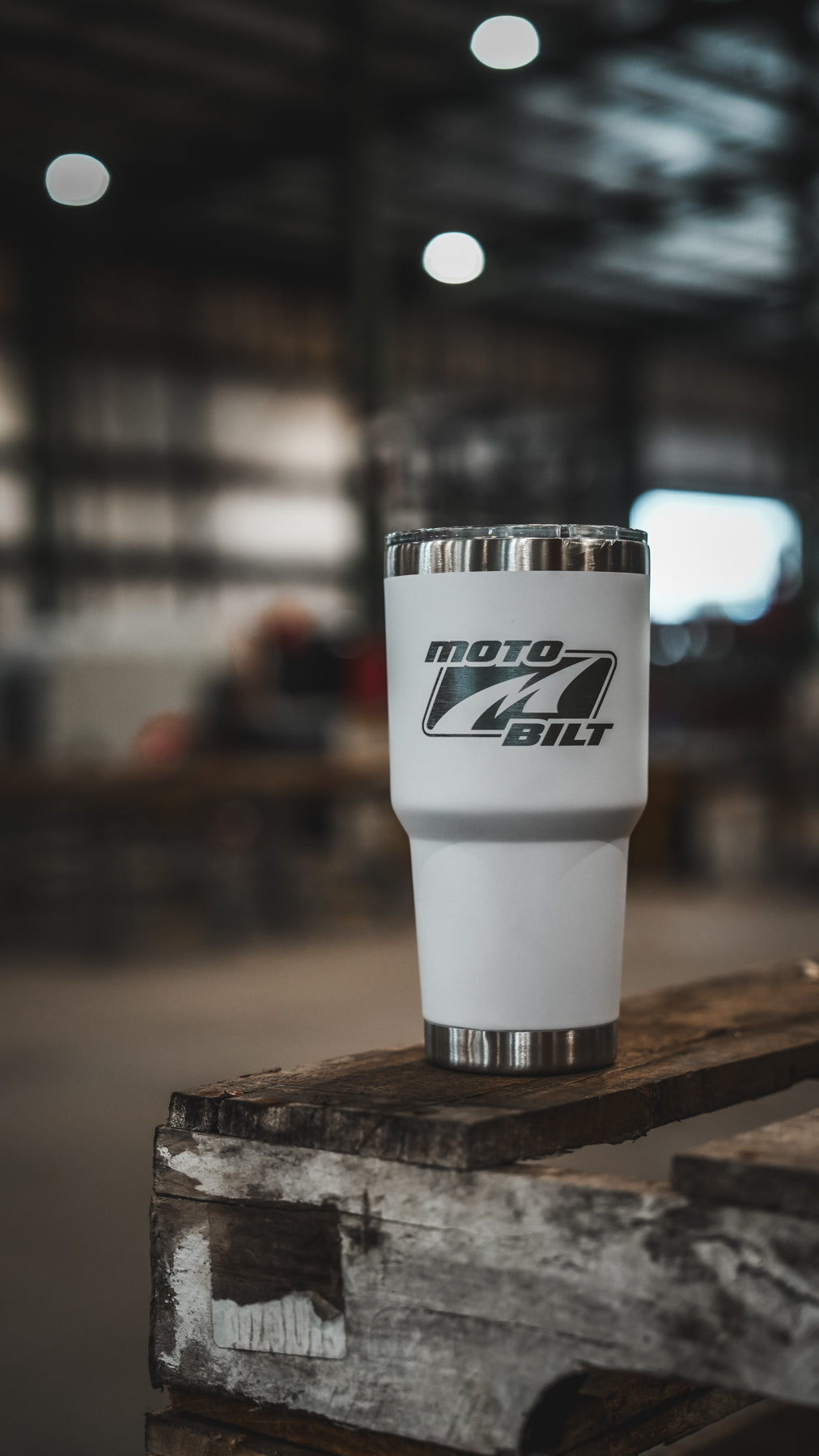 Motobilt Logo 30oz Tumbler White